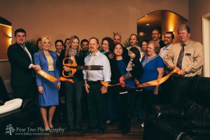 Ribbon cutting with Melissa Thiel for BrainCore Marietta