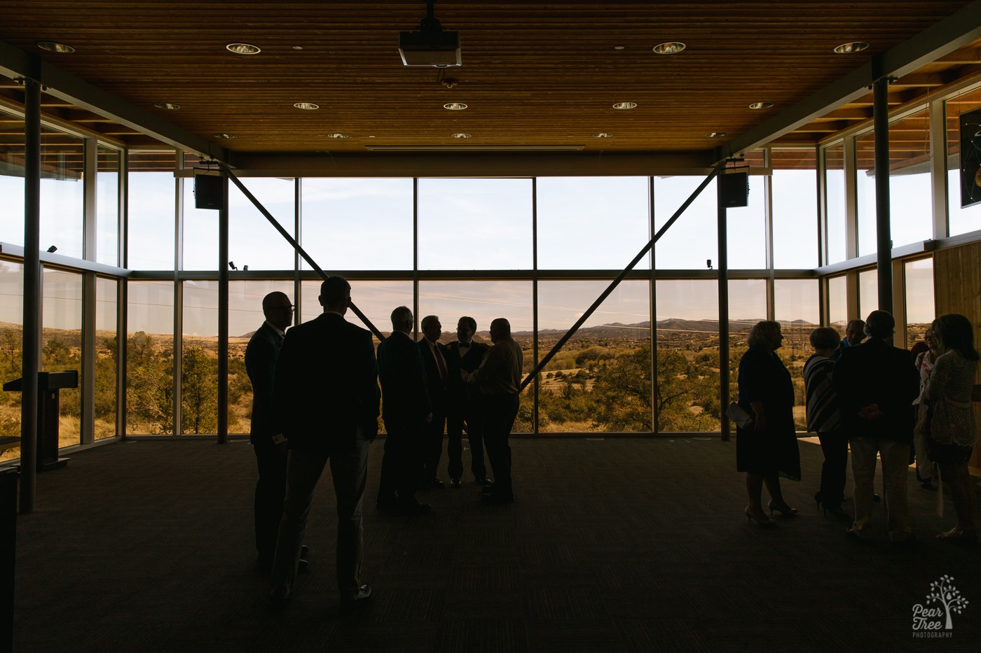 View out to the mesas from Embry Riddle Chapel in Arizona.