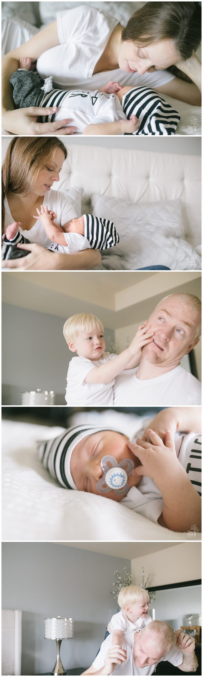 Lifestyle newborn photo session showcasing little feet and fingers