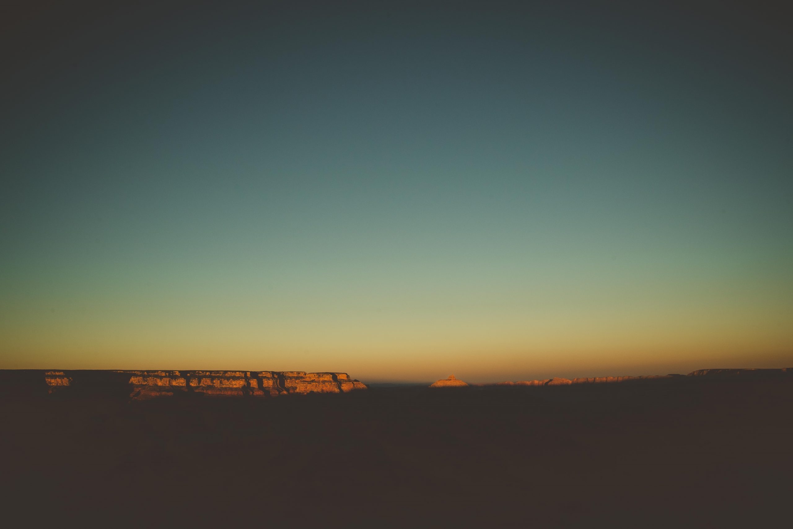 The Grand Canyon at sunset as seen from Shoshone Point