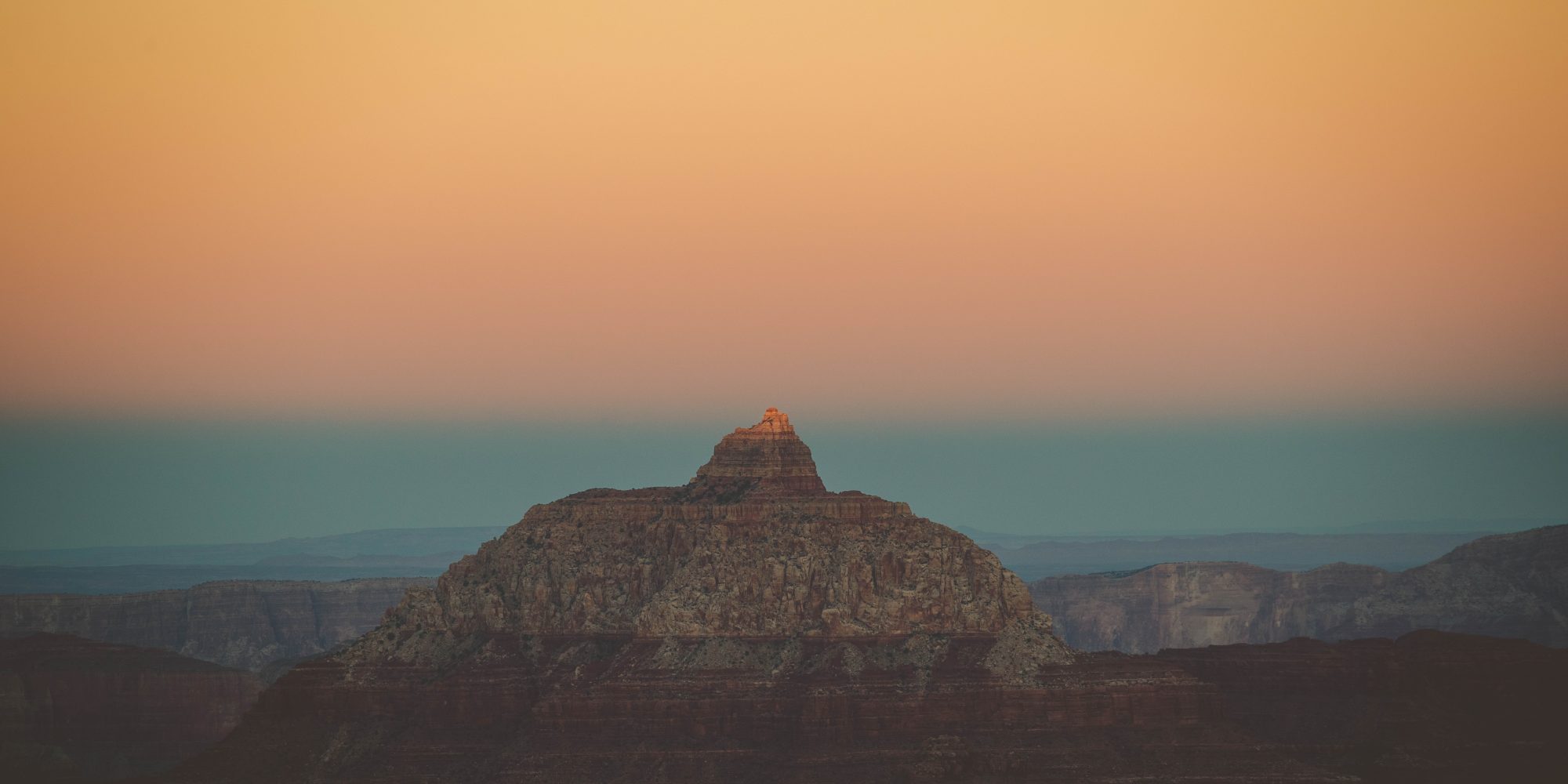 Sunset at Shoshone Point in the Grand Canyon