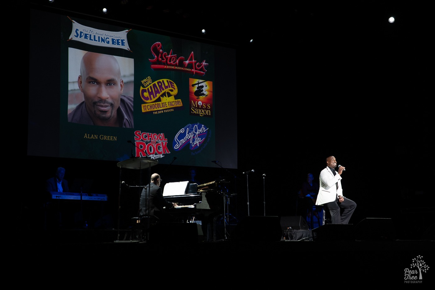 Broadway star Alan Green performing onstage at the Coca Cola Roxy for Covenant House Georgia