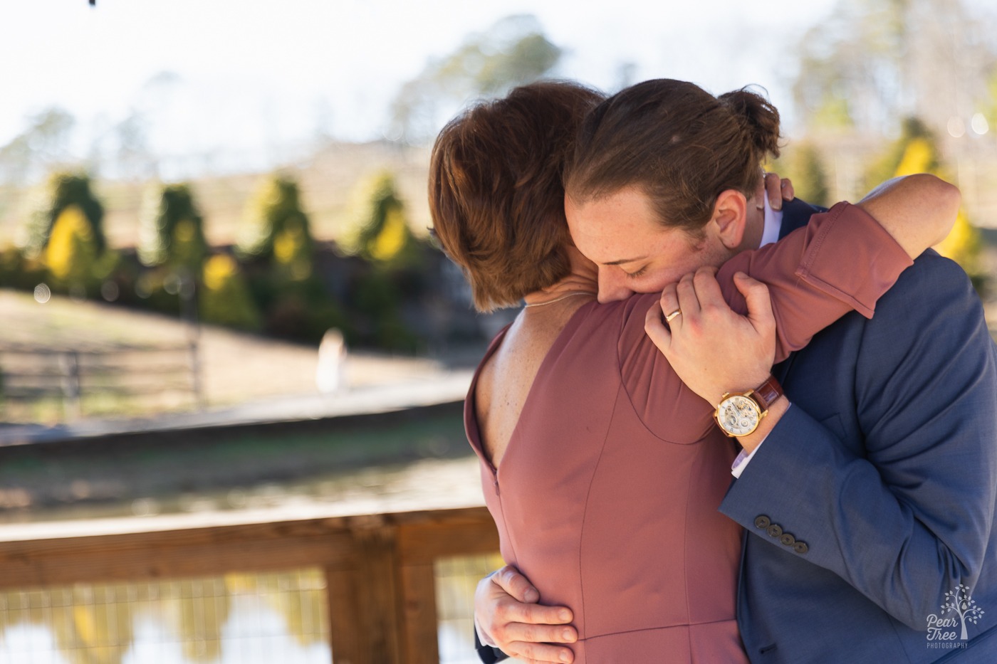 Mother son dance at Big Door Vineyards wedding